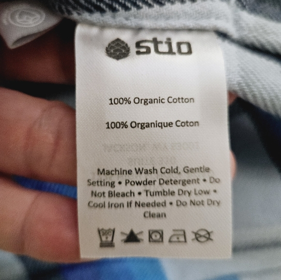 STIO | Hutkeeper Misty Cloud Plaid flannel pocket button up shirt - Picture 5 of 12